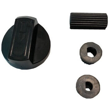 KNOB UNIVERSAL BLACK 4PCS