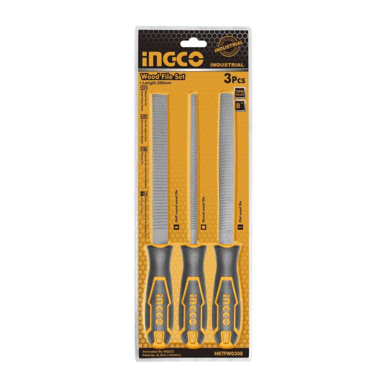 File Set Grade INGCO Industrial Trade Grade 3 Pcs Wood Files Set - Agency Spare Parts ...