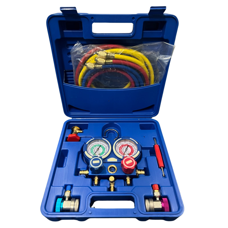 Car Air Conditioning Manifold Gauge Set with Hoses - Agency Spare Parts ...